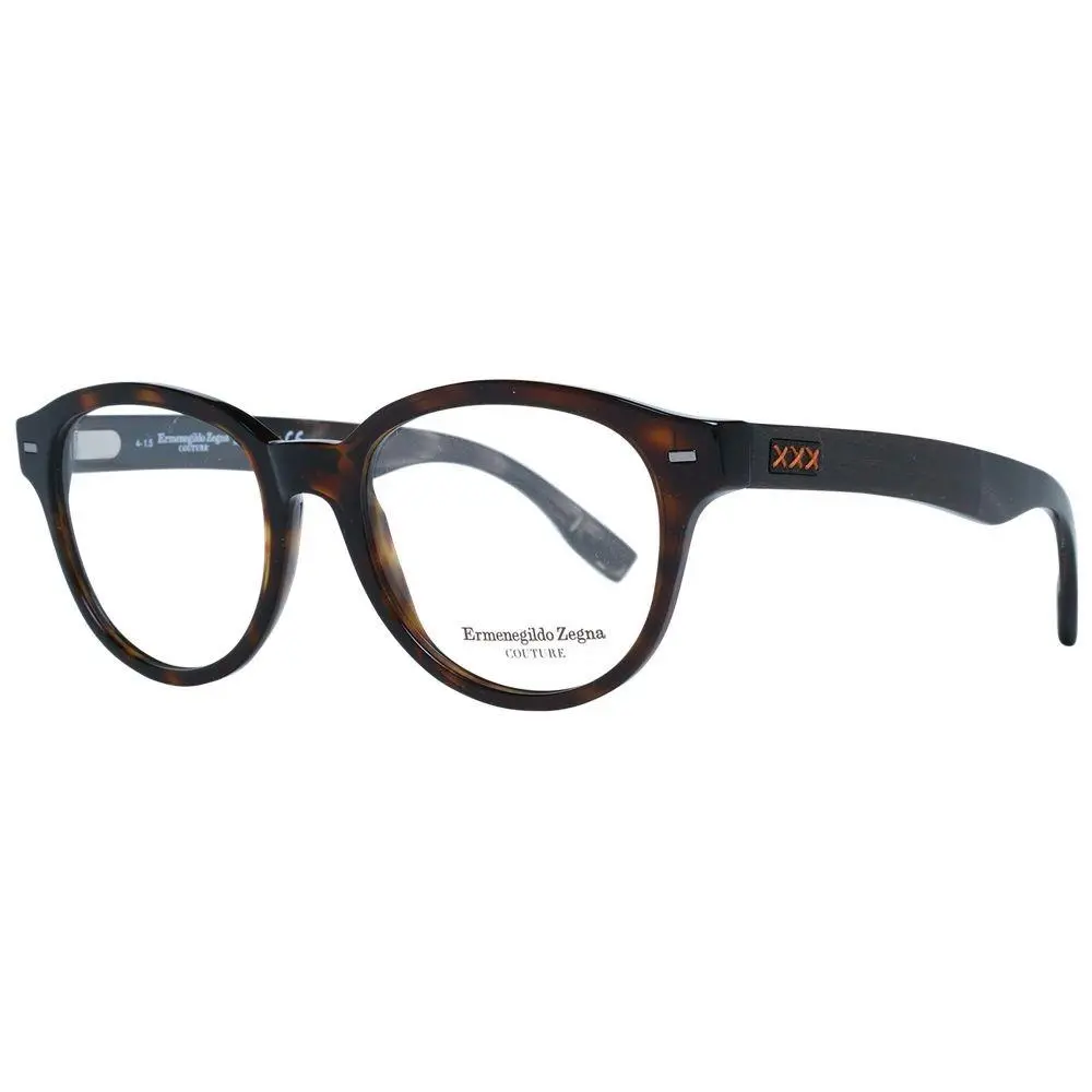 Ermenegildo Zegna Brown Plastic Glasses Frames - ER-1038888