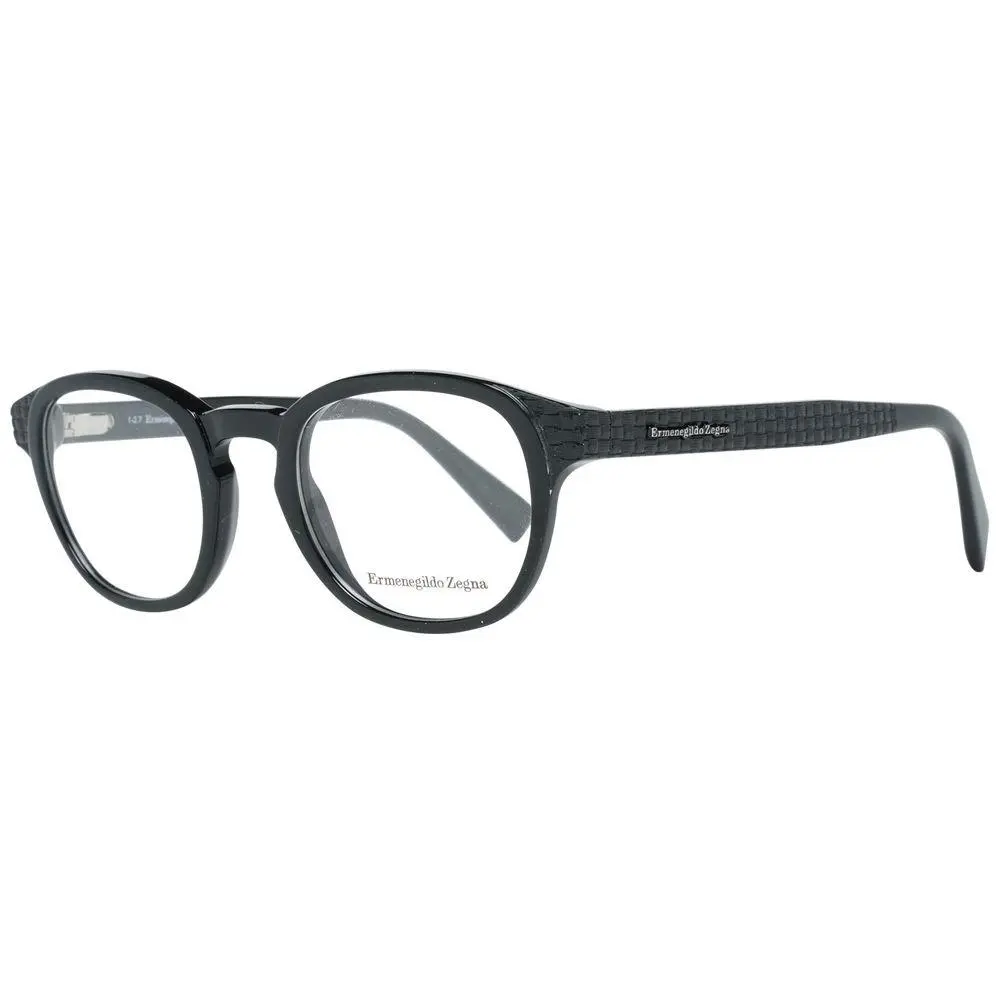 Ermenegildo Zegna Black Plastic Glasses Frames - ER-1020892