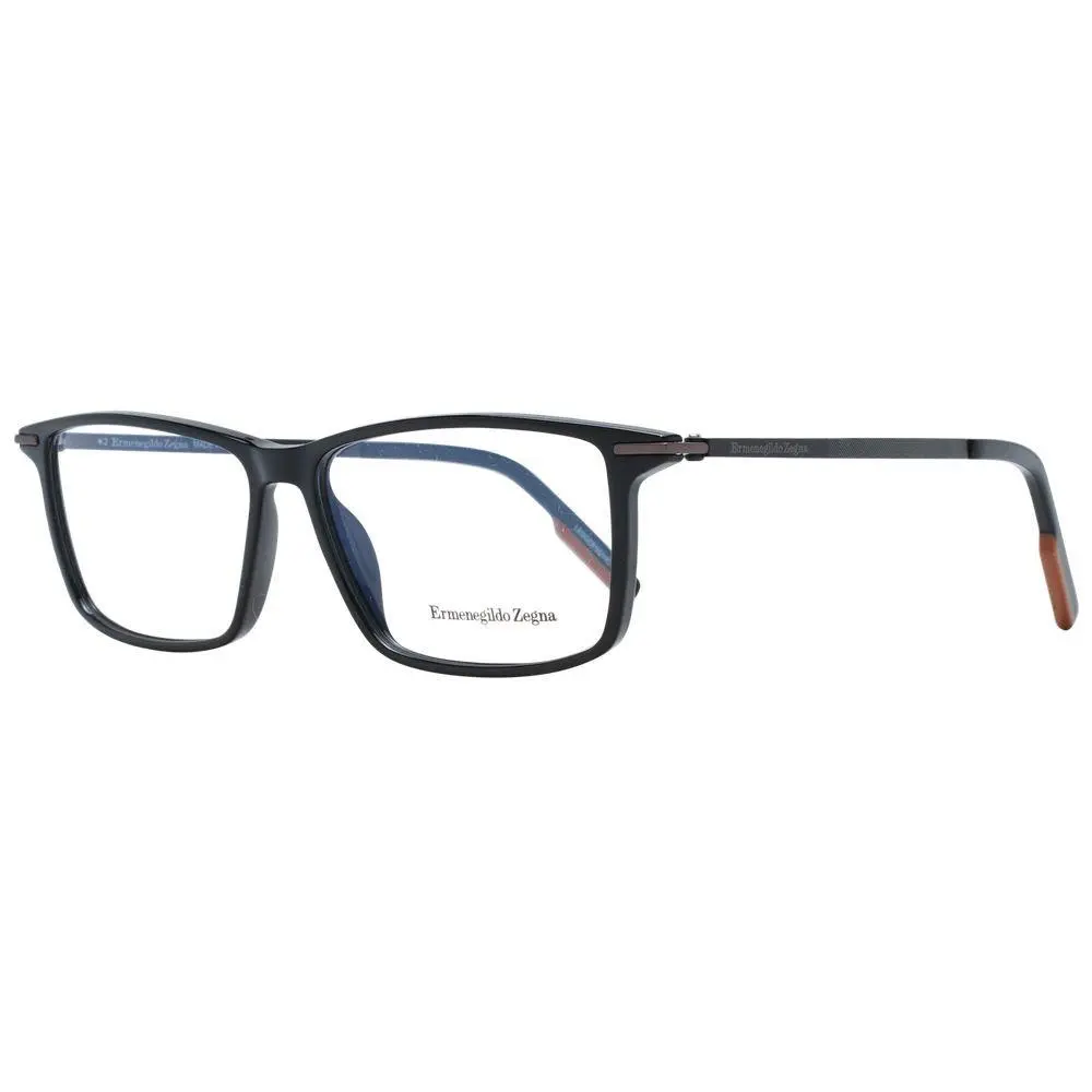 Ermenegildo Zegna Black Plastic Glasses Frames - ER-1053499