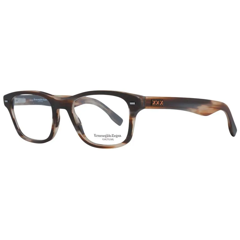 Ermenegildo Zegna Brown Plastic Glasses Frames - ER-1038912