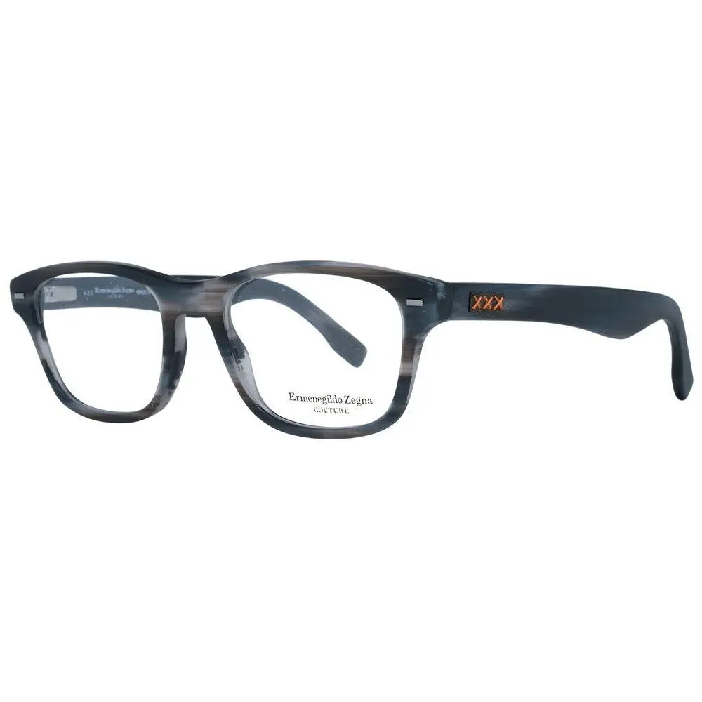 Ermenegildo Zegna Gray Plastic Glasses Frames - ER-1038913