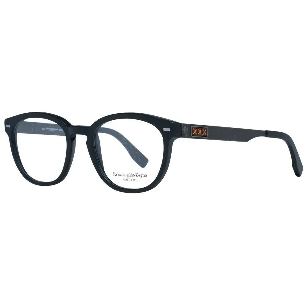 Ermenegildo Zegna Black Plastic Glasses Frames - ER-1038903
