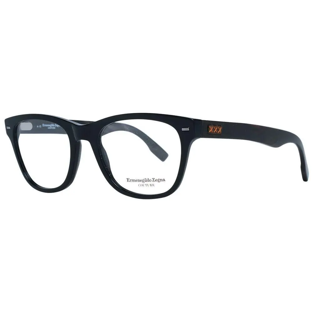 Ermenegildo Zegna Black Plastic Glasses Frames - ER-1038880