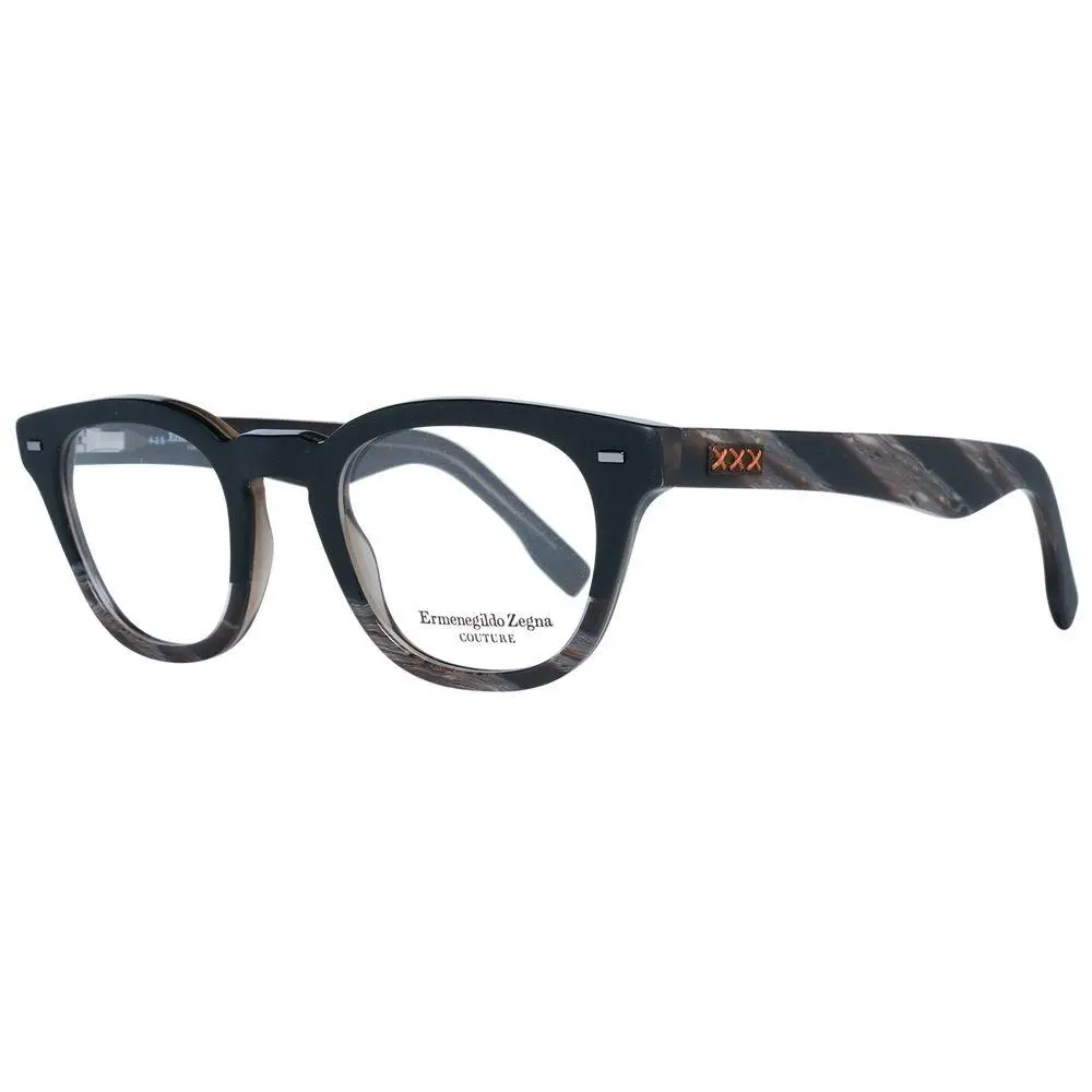 Ermenegildo Zegna Black Plastic Glasses Frames - ER-1038909