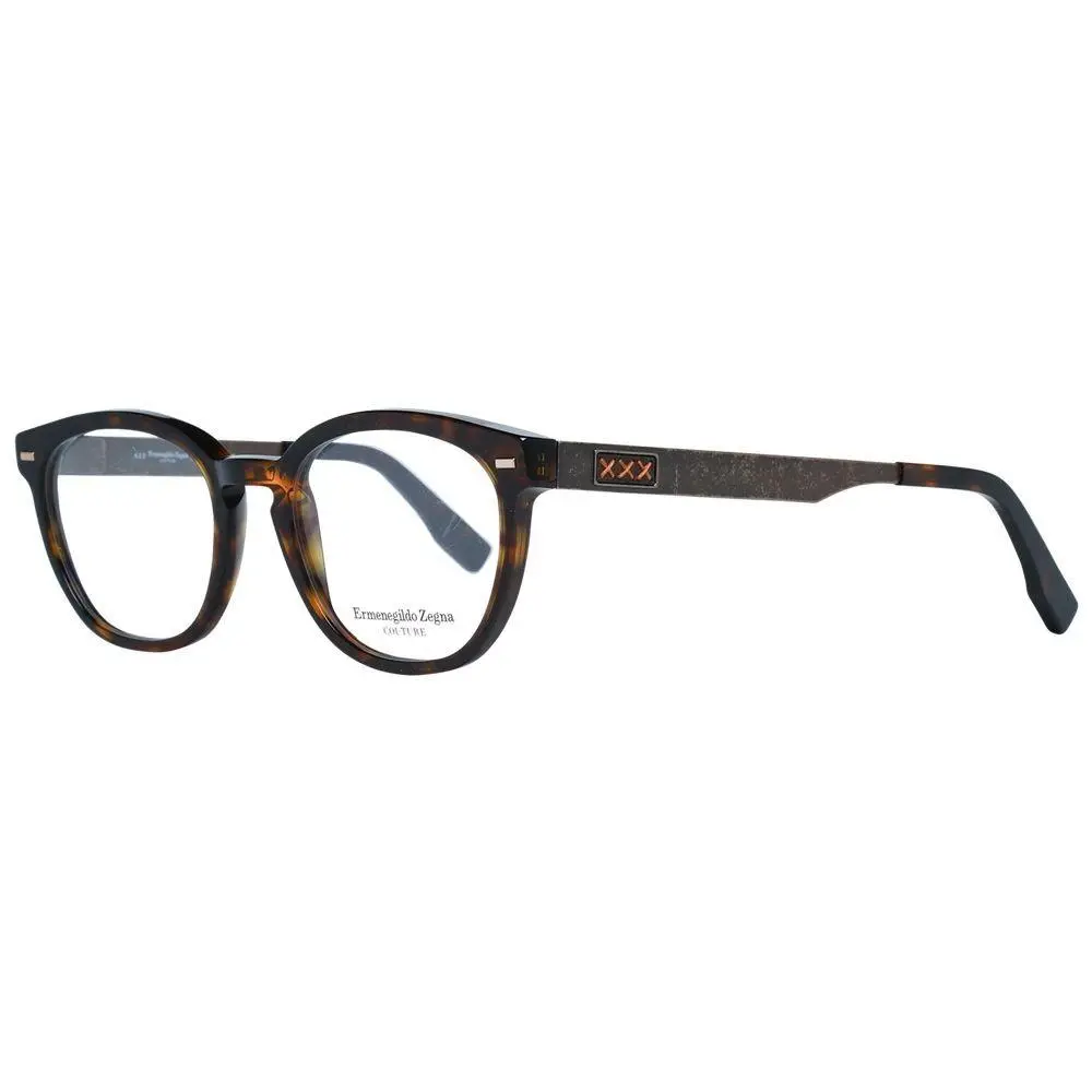 Ermenegildo Zegna Brown Plastic Glasses Frames - ER-1038905