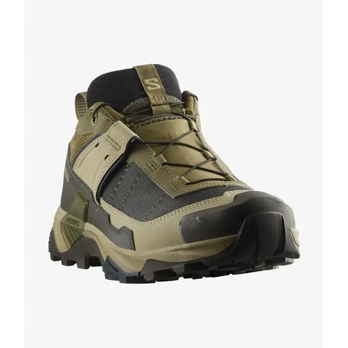Salomon Men`s X Ultra 5 Gore-tex Hiking Shoes - Martini Olive Gray Green - 9.0