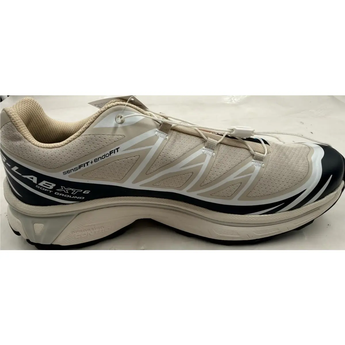 Salomon shoes - XT-6 - L4798970036 - BLACK/WHITE/BEIGE (UPC: 198720268272) 4