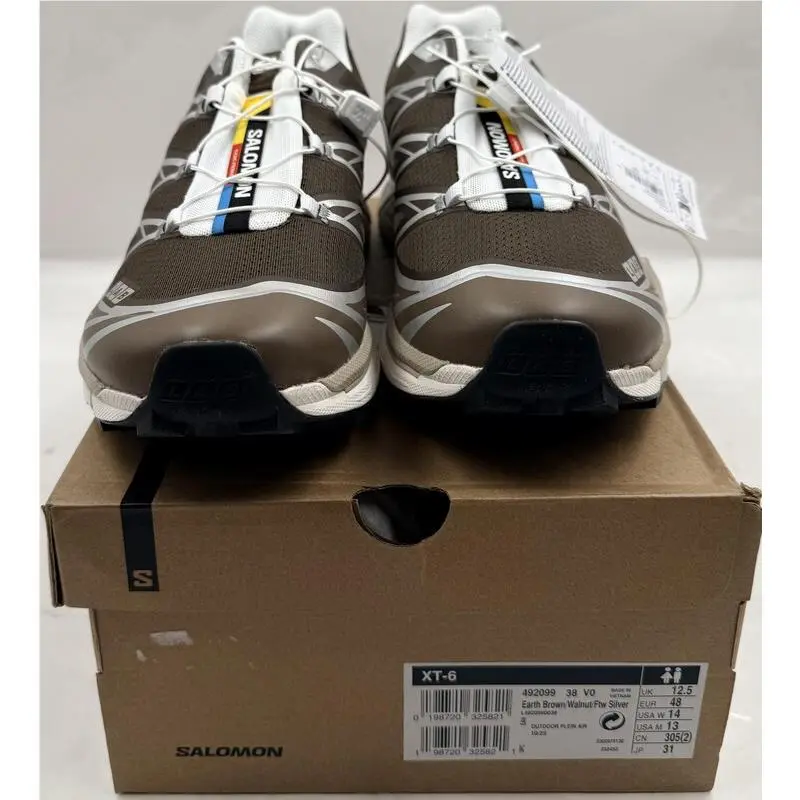 Salomon XT-6 L4920990038 Earth Brown Walnut Unisex US 13 EU 48 Athletic Sneakers