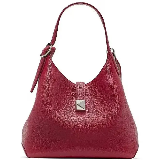 Kate Spade NY Deco Medium Crossbody Tote Jam Red Leather