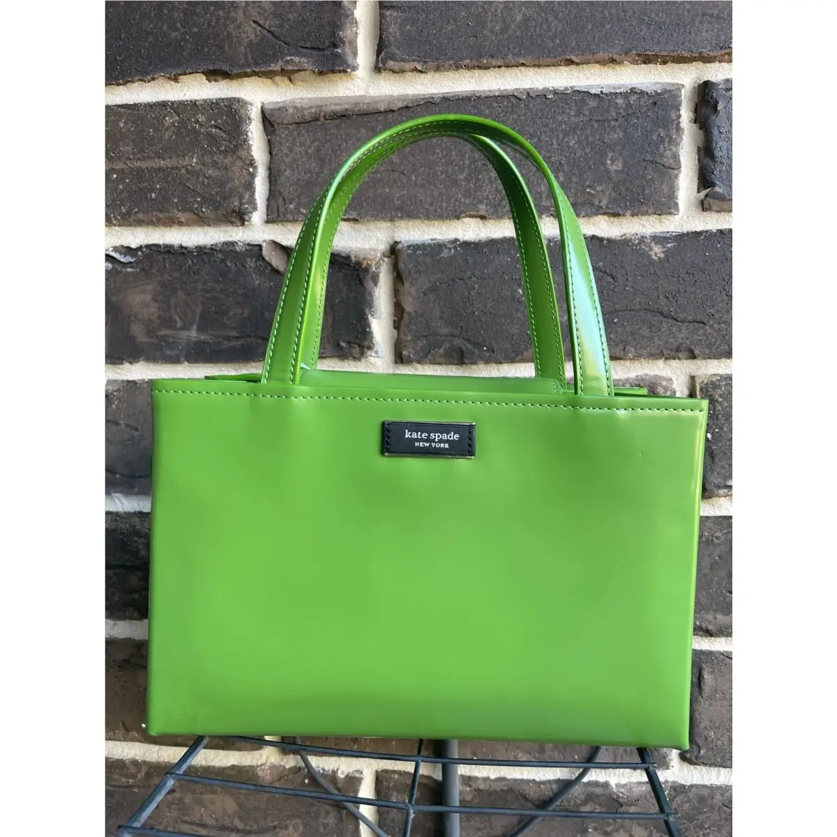 Kate Spade Sam Icon Spazzolato Leather Tote Green