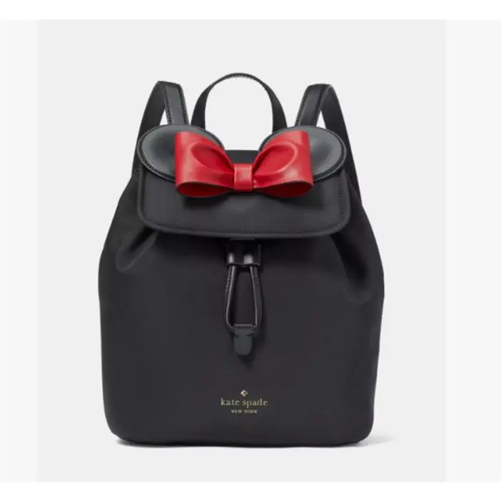 Kate Spade Disney Minnie 3D Flap Nylon Backpack Black