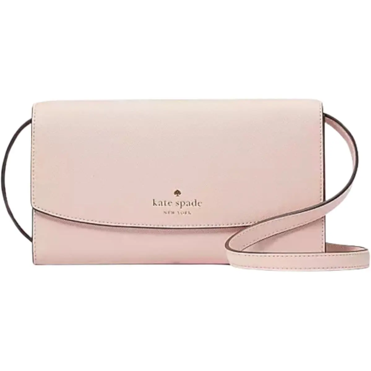 New Kate Spade Dana Wallet On A String with Gold Hardware Color Flamingo