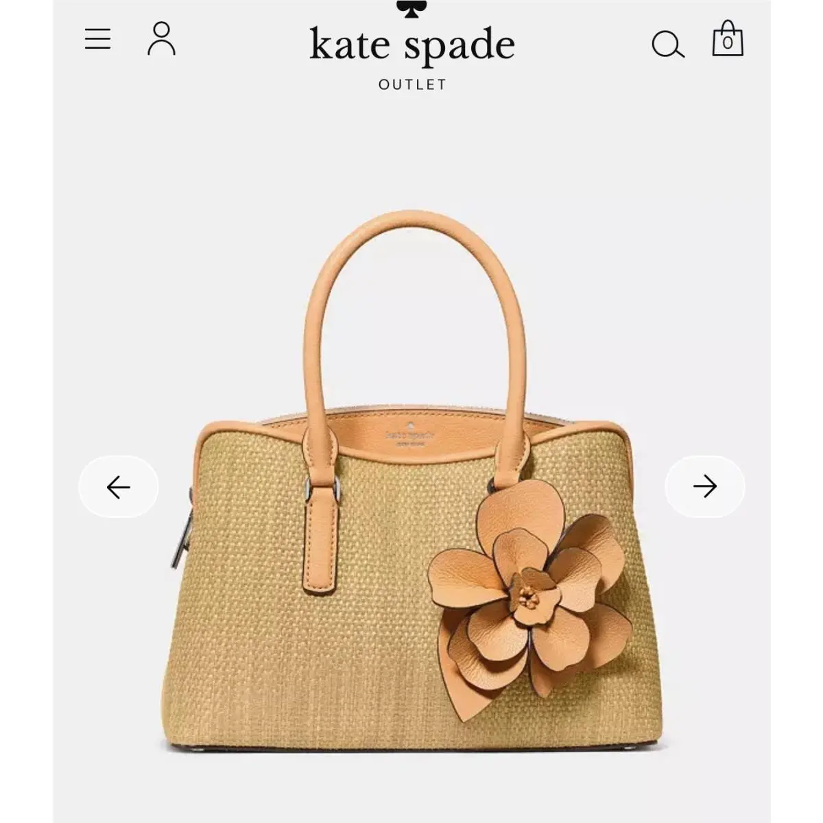Thompson Street Straw Small Satchel Bag W/matching Bifold Wallet by Kate Spade