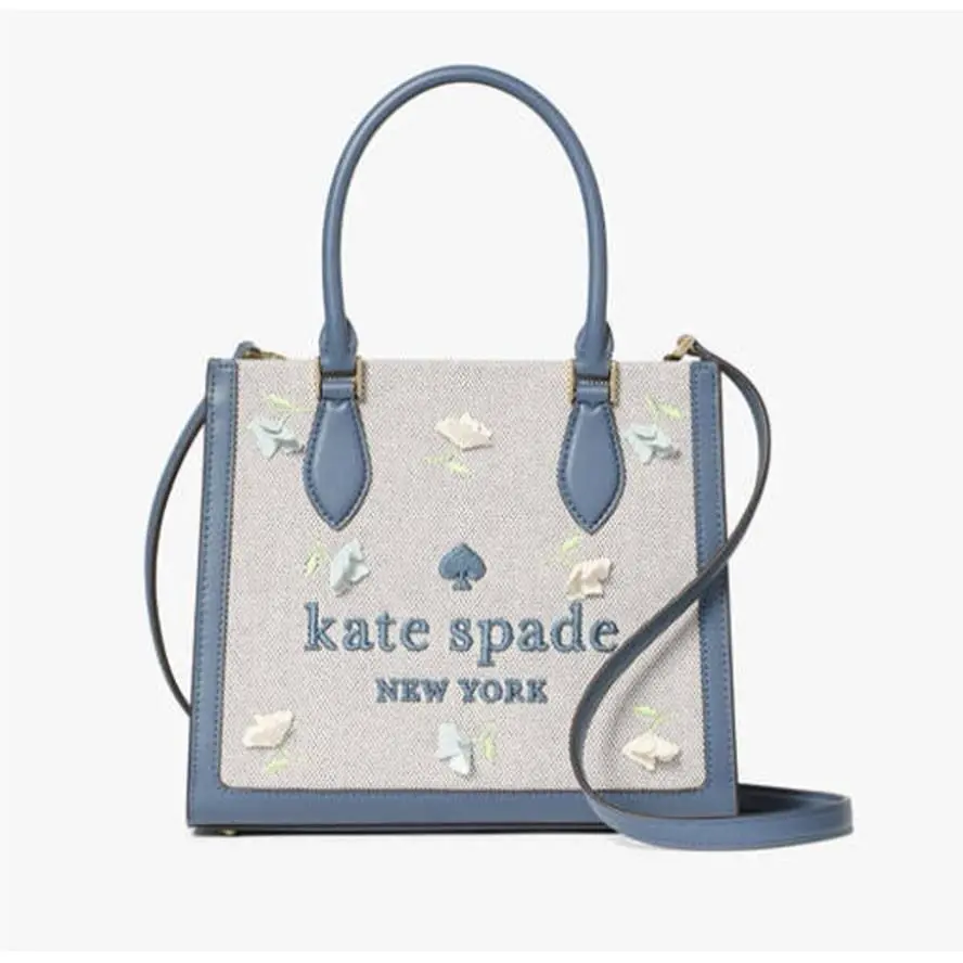 Kate Spade New York Ellie Applique Small Tote Blue Multi