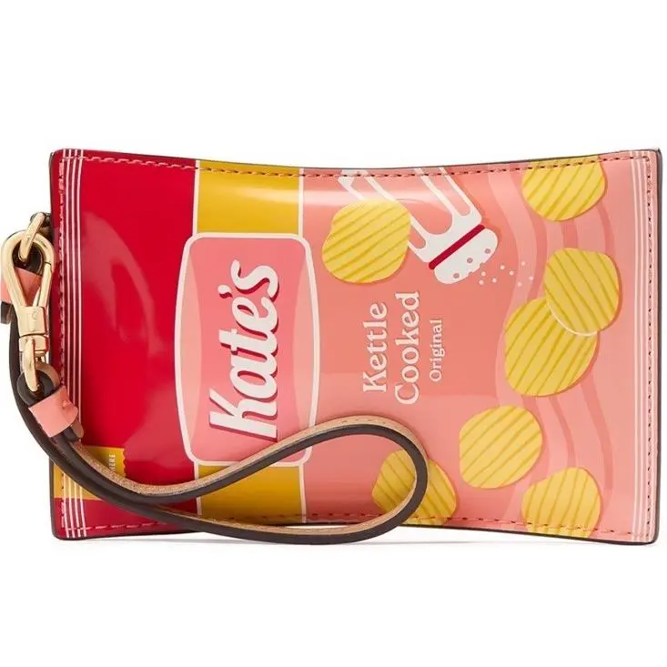 Kate Spade York Snack Time Chips Card Case Wristlet Multi Wallet