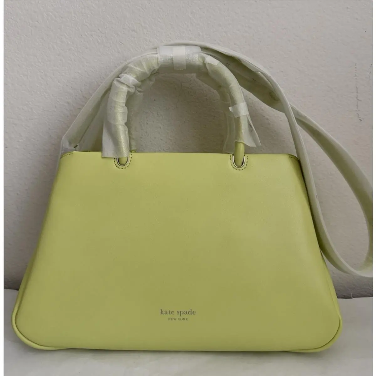Kate Spade Grace Fine Grain Leather Medium Satchel Bag Bosc Pear