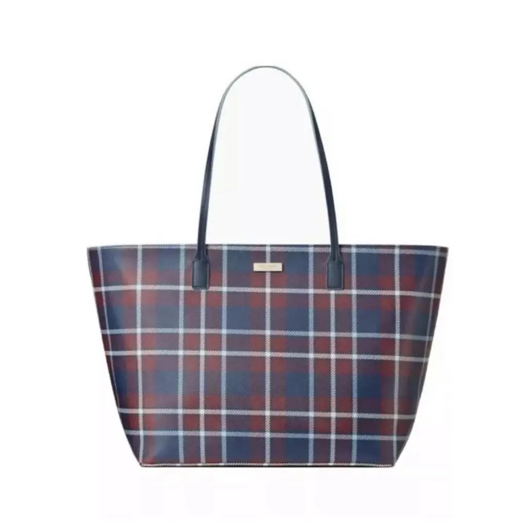 Kate Spade Shore Street Margaretta Large Tote Bag Multi Color Zip Top New