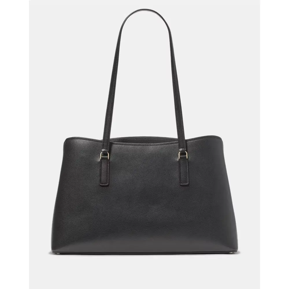 Thompson Street Commuter Tote Shoulder Bag Black Pebbled Leather by Kate Spade
