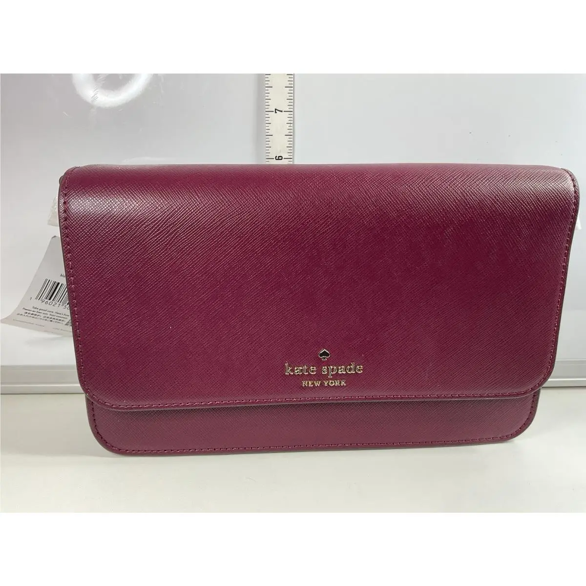 Kate Spade Madison Flap Crossbody Blackberry 2 Straps