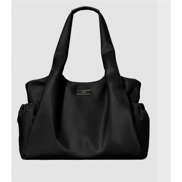 Kate Spade Carter Large Baby Diaper Bag Tote Chelsea Black Nylon Changing Pad