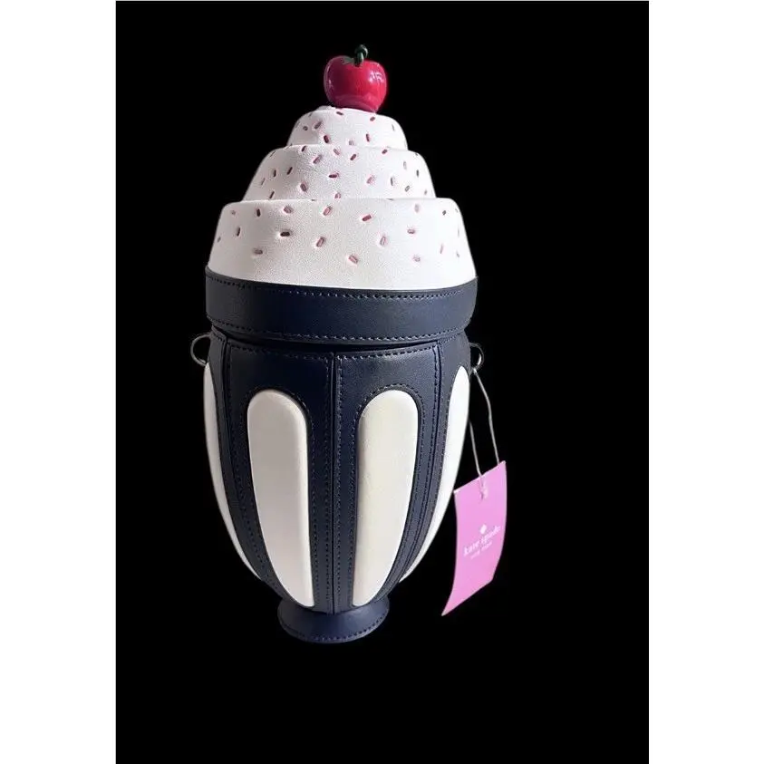 Kate Spade Bing Ice Cream Sundae Crossbody K6053 Ivory / Navy / Multicolor