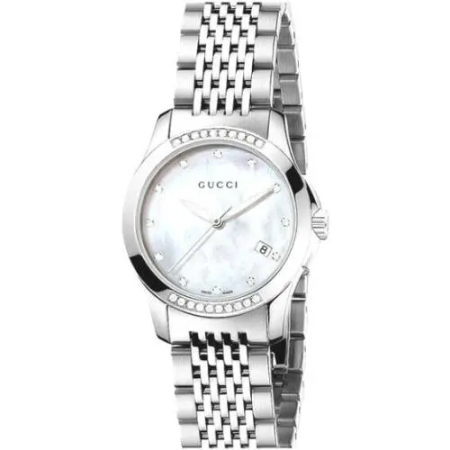 YA126510 G-timeless Diamond Mother of Pearl Dial Women`s Watch 950 by Gucci