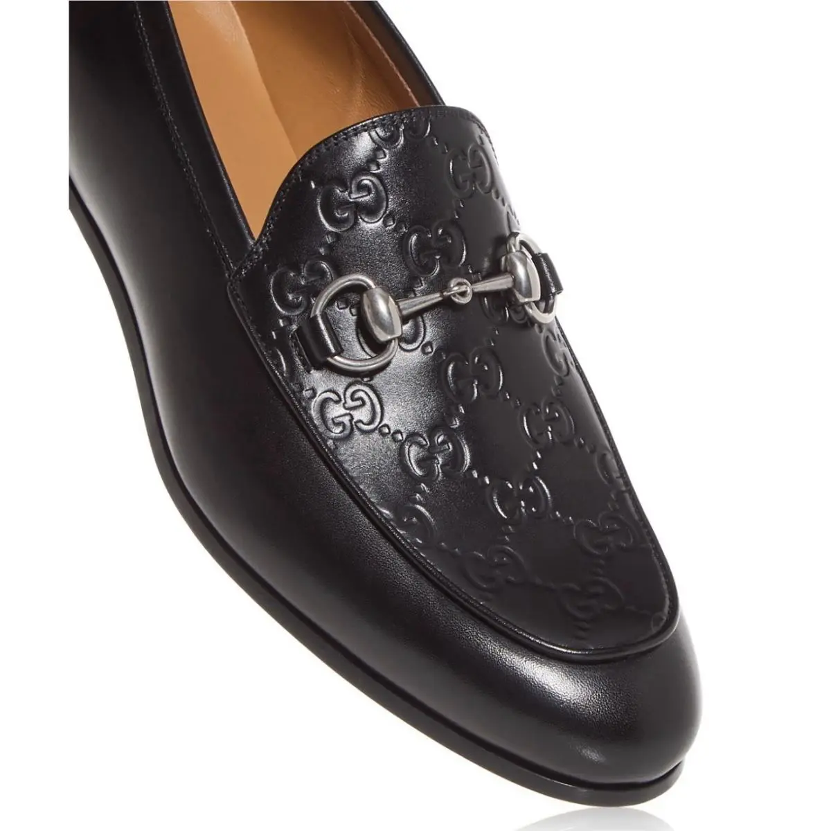 Gucci Jordaan Horsebit Men’s Loafers Black Leather US 12.5/EU 45.5 - Black