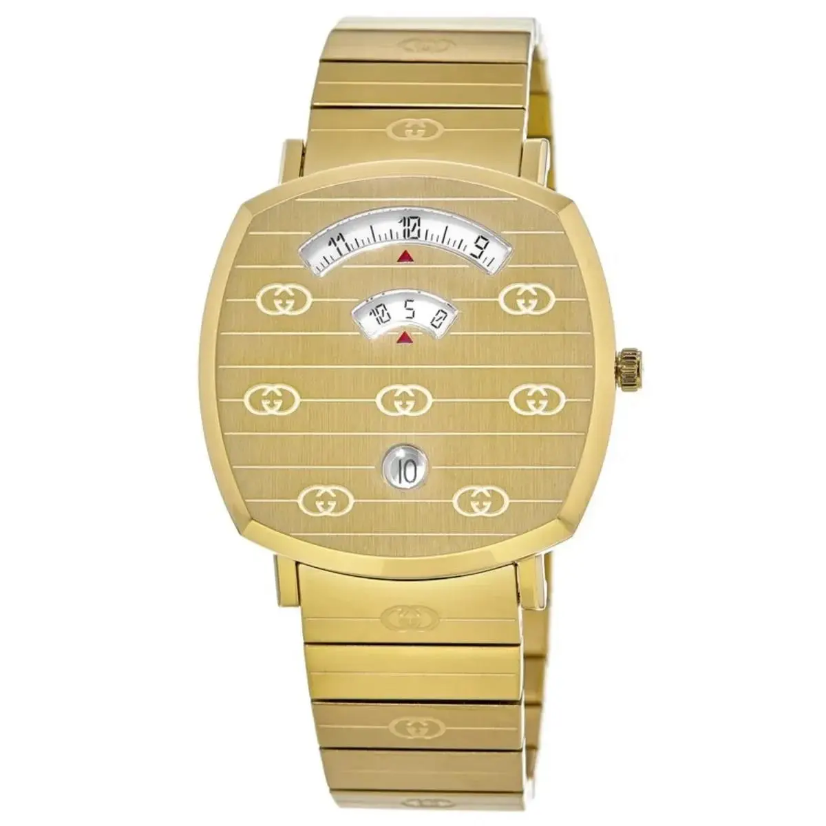 Grip YA157409 38mm Gold Stainless Steel Unisex Wristwatch by Gucci