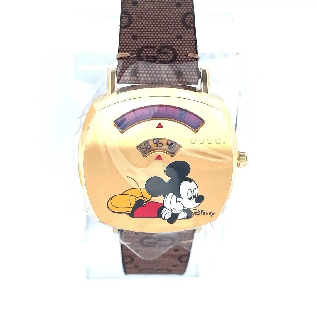 Gucci Grip x Disney YA157420 Unisex 35mm Gold Pvd Quartz Watch