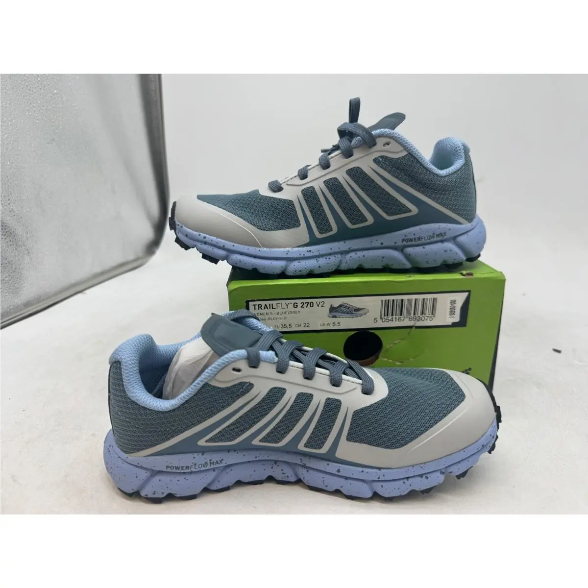 inov-8 shoes - TrailFly G 270 V2 - TrailFly - Blue Gray 3