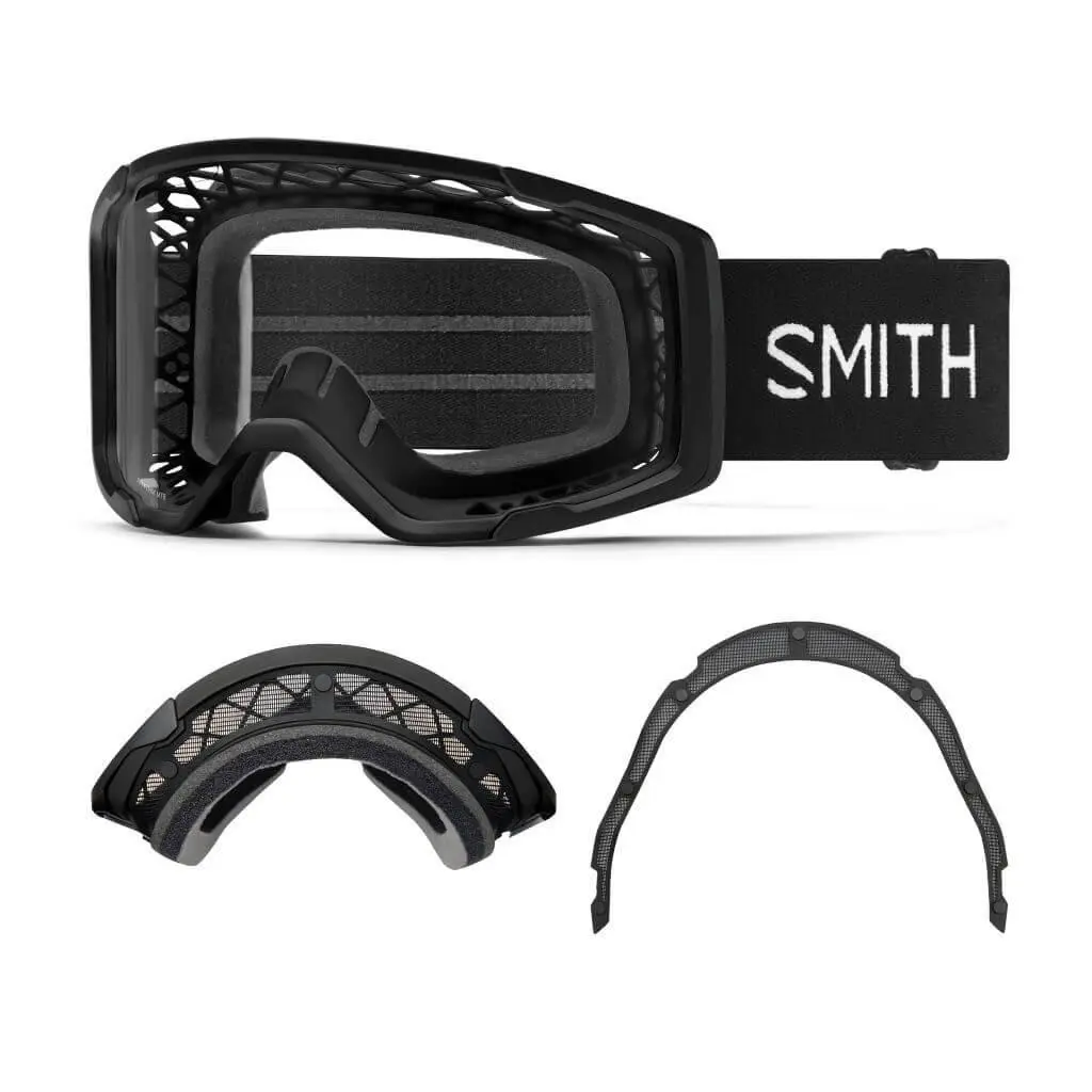 Smith Rhythm Mtb Goggles Nice Fitting DH Mountain Bike Goggles Black Dirt Screen w/Clear AF by Smith Optics