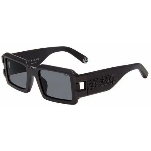 Philipp Plein Spp 129 V Matt/sandblasted Black 0703 Size 54 Sunglasses