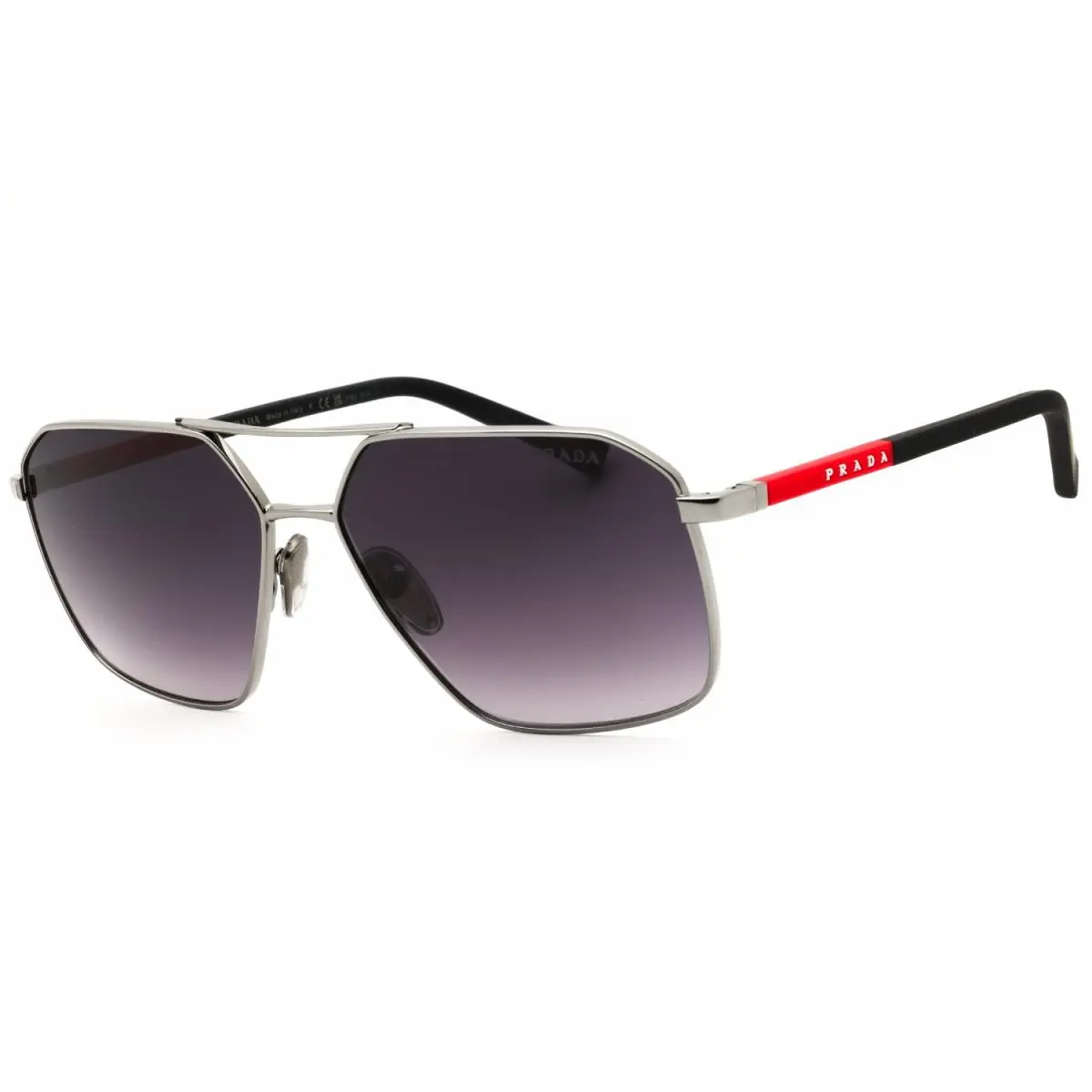Sport PS A50S 5AV09U Sunglasses Gunmetal Frame Grey Gradient Lenses 60mm by Prada