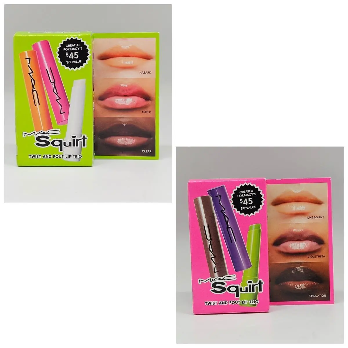 Mac Squirt Twist and Pout Lip Trio Plumping Gloss Stick You Pick Set