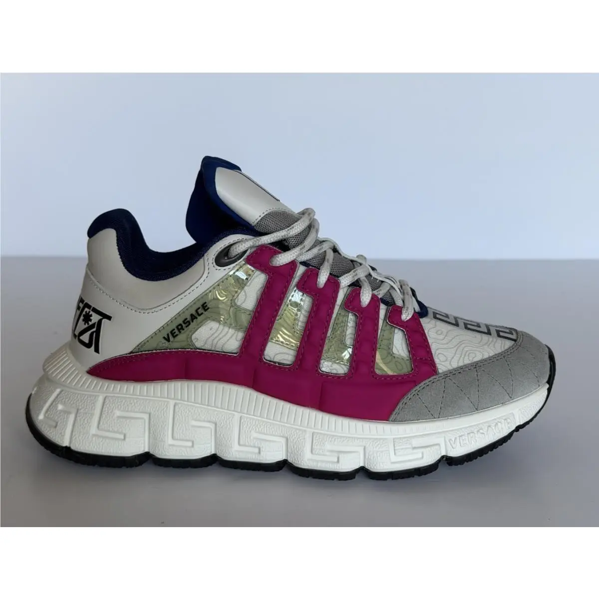 Versace Women’s Trigreca Barocco Sneakers White 7.5 US 37.5 EU IT 1004182