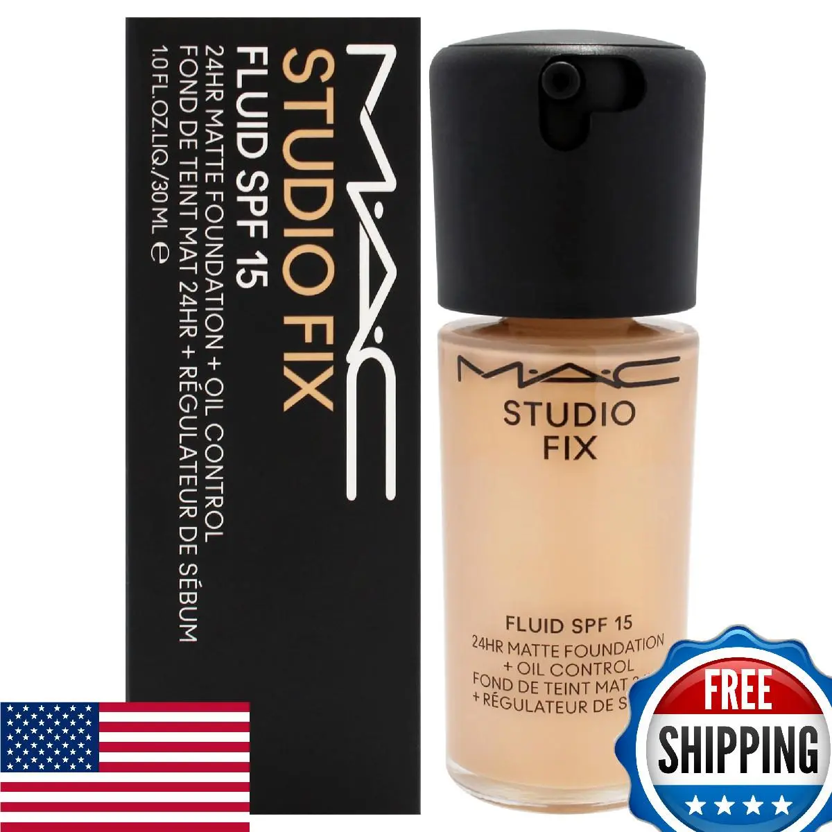 Mac Studio Fix Fluid Spf 15 24Hr Matte Foundation NC25 - Oil Control - As Shown
