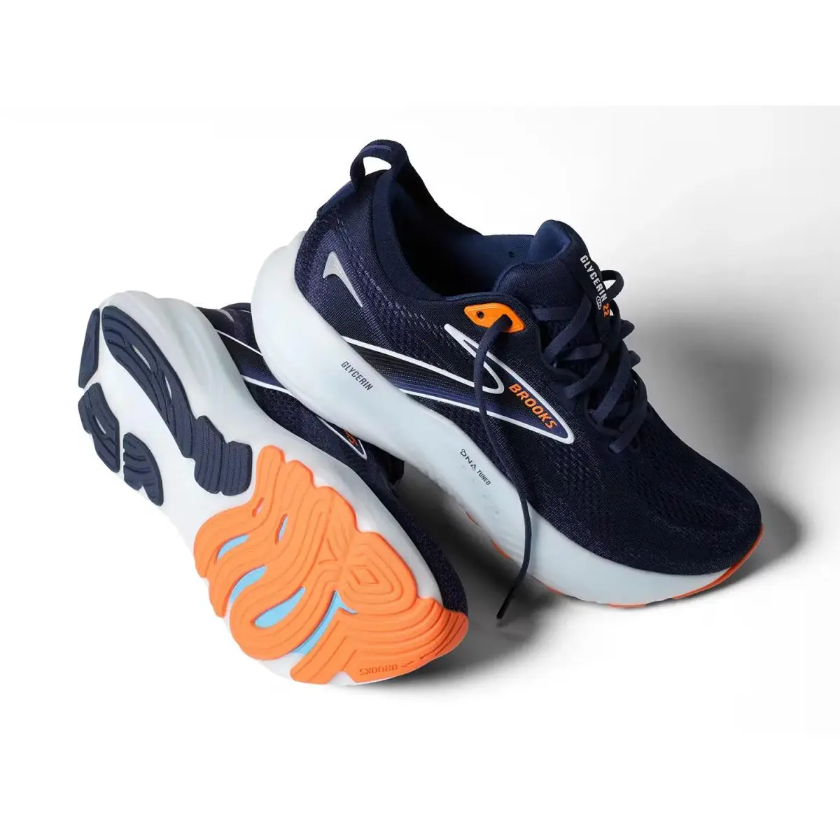 Brooks shoes - Navy/Orange 14