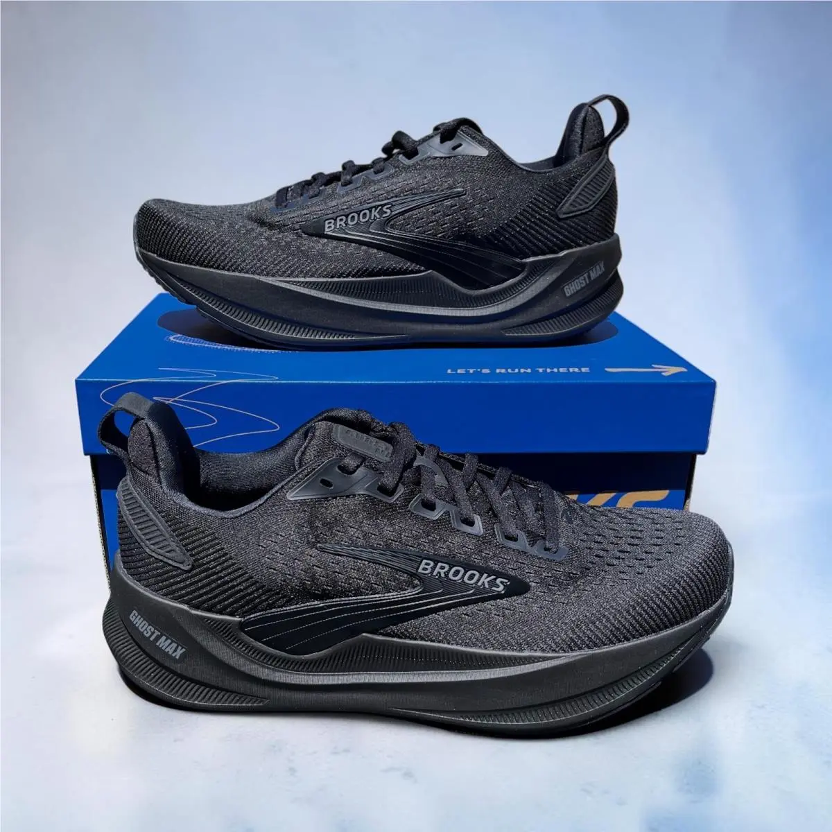 Brooks Ghost Max 4 Men`s Black Running Sneakers Width D - Various Sizes