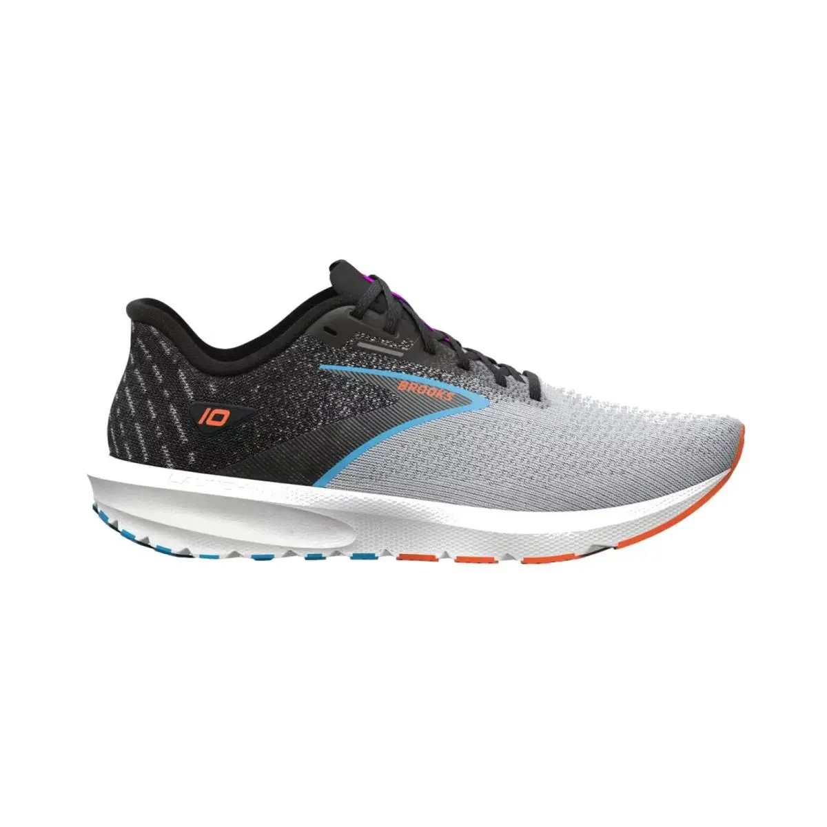 Brooks Launch 10 Black / Grey / Orange Clown Fish 110409 1D 019 Men`s Size 14