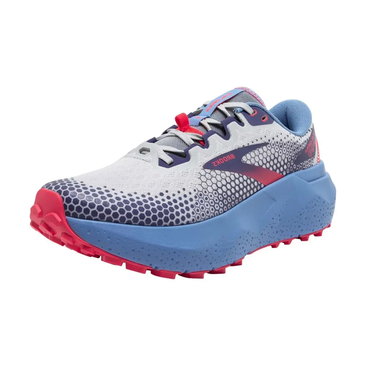 Brooks Caldera 6 Oyster/blissful Blue/pink 120366 1B 093 Women`s Size 6 Medium