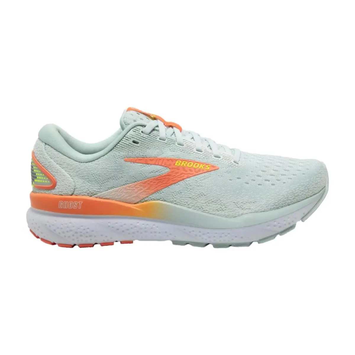Brooks Ghost 16 Skylight / Coconut / Sunset 120407 1B 411 Women`s Size 6 Medium