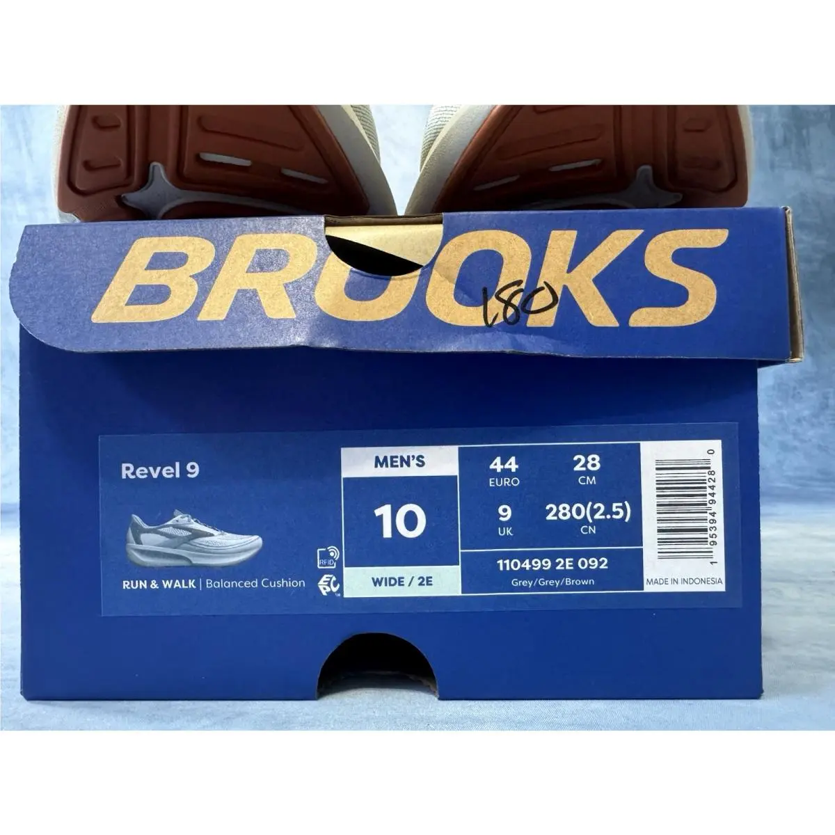 Brooks shoes - Brooks Revel - Revel - Gray 10