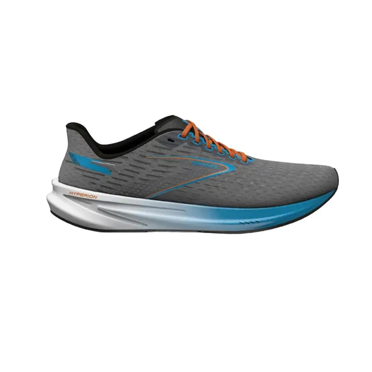 Brooks Hyperion Grey / Atomic Blue / Scarlet 110407 1D 020 Men`s Size 12 Medium