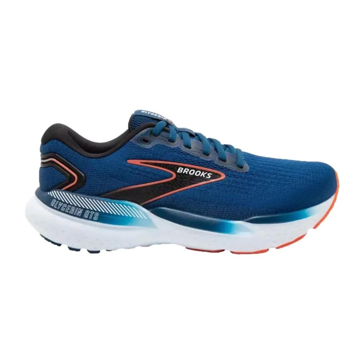 Brooks Glycerin Gts 21 Blue Opal / Black / Nasturtium 110420 1D 474 Men`s Size 8