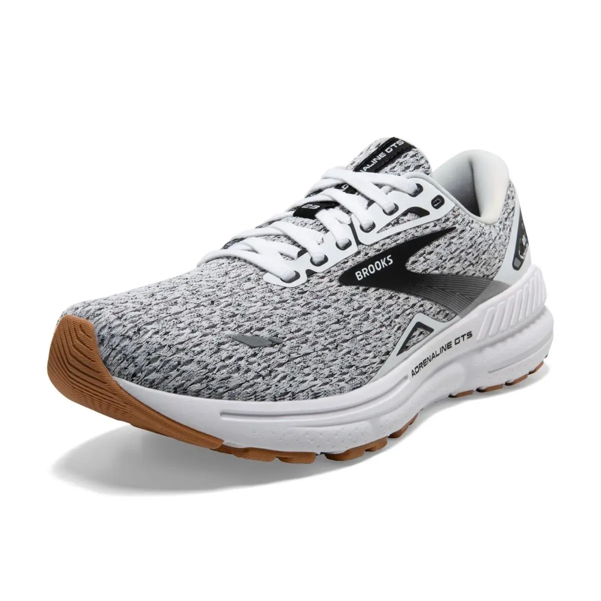 Brooks Womens Adrenaline Gts 23 Supportive Running Shoe - White/black - 12