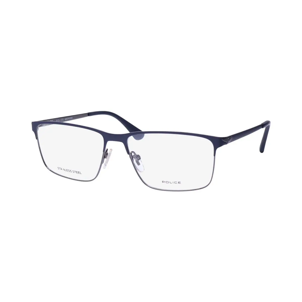 Police VPLD06 Tailwind Evo 5 Eyeglass Frame Rectangular 0K53 Metal Plastic