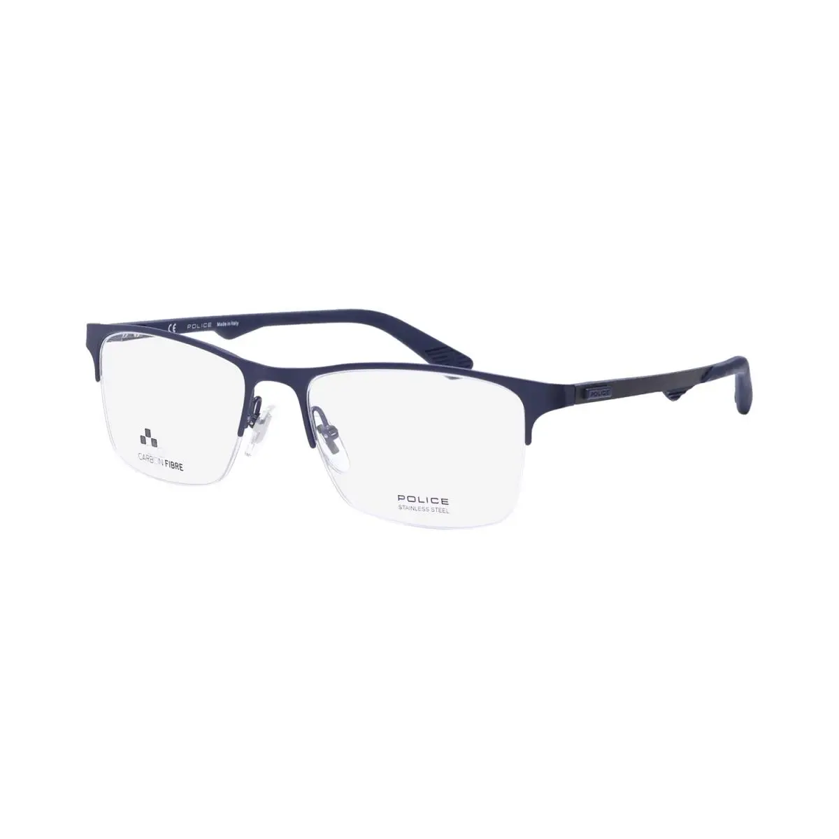 Police VPL693 Carbonfly 2 Eyeglasses Italy Half-rim 0475 Carbon Fiber