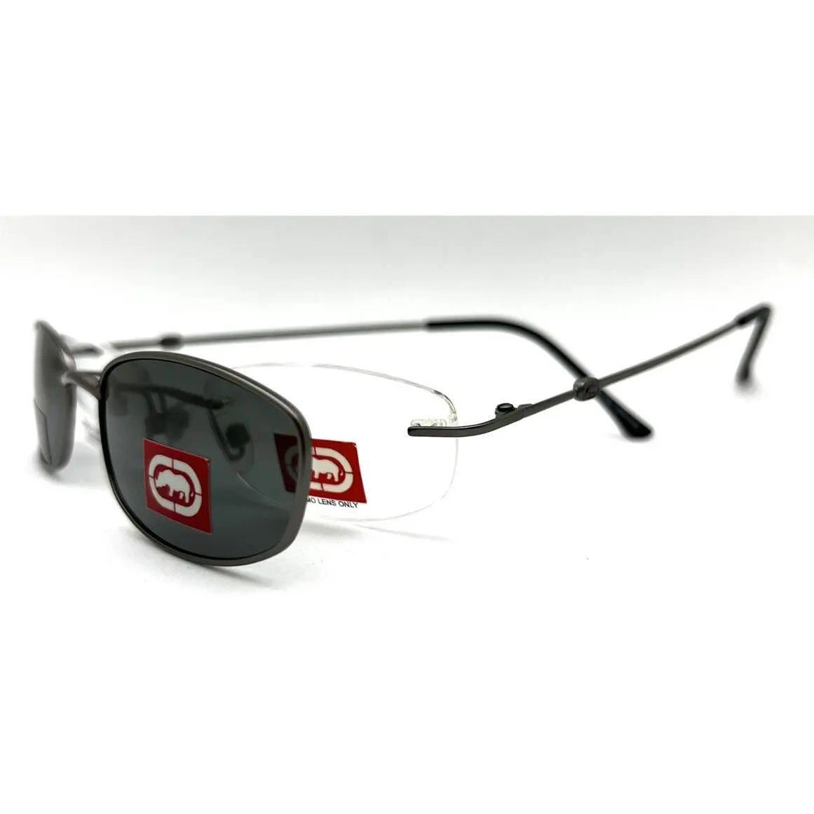 Marc Ecko Eyeglasses Polarized Clip 5051 Gunmetal 49-18-143 W/generic Case