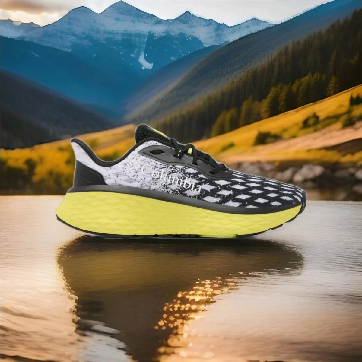 Columbia shoes - Konos Elevate Trail Running - Konos Elevate Trail Running - BM9696-012 - BLACK YELLOW 30
