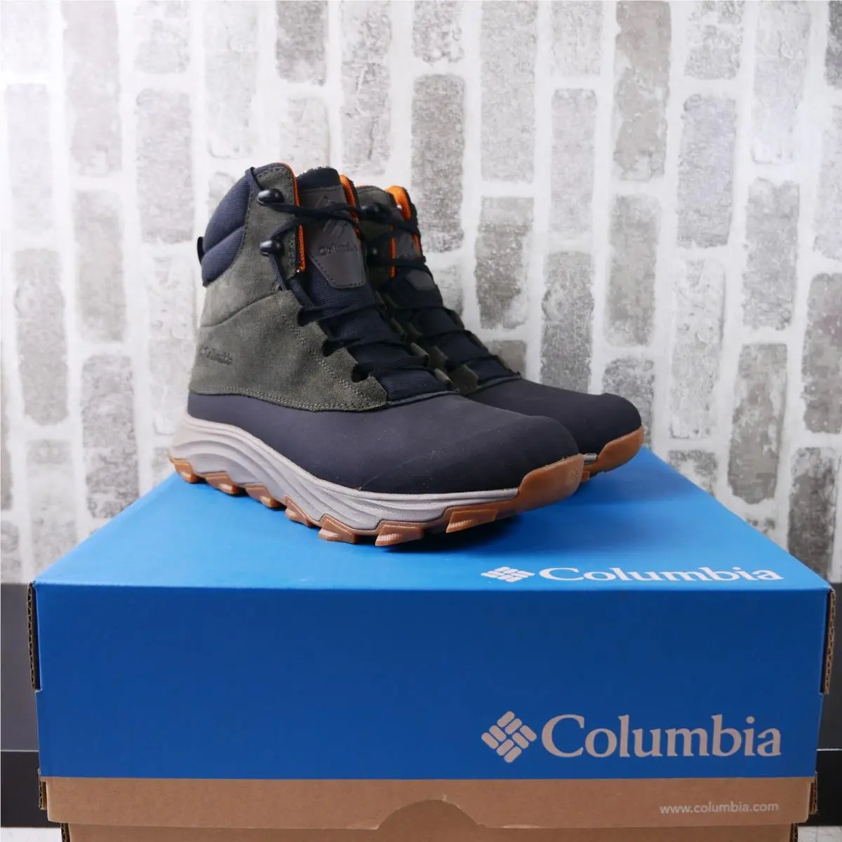 Columbia Mens Olive/sun Expeditionist Shield Waterproof Snow Boot sz 10